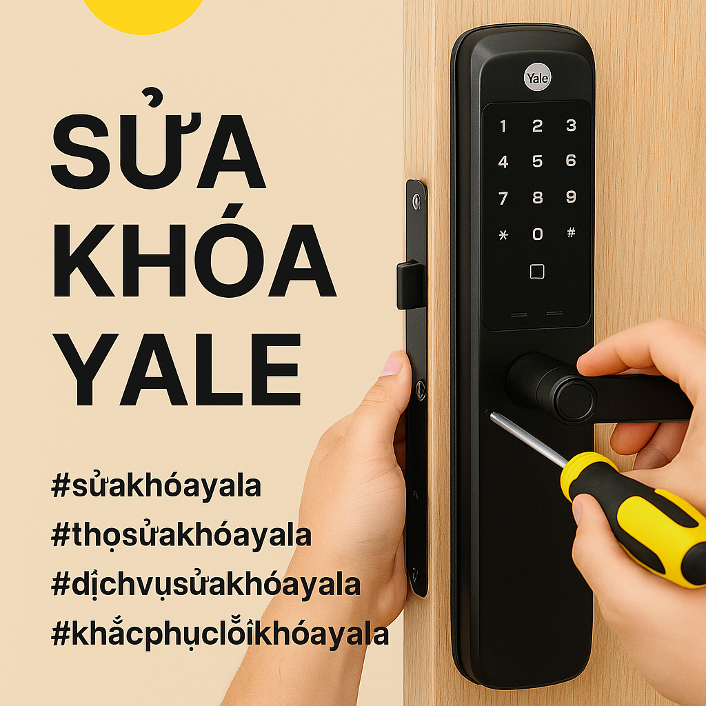 Các Lỗi Thường Gặp Của Khóa Điện Tử Yale Sửa khoá Yale