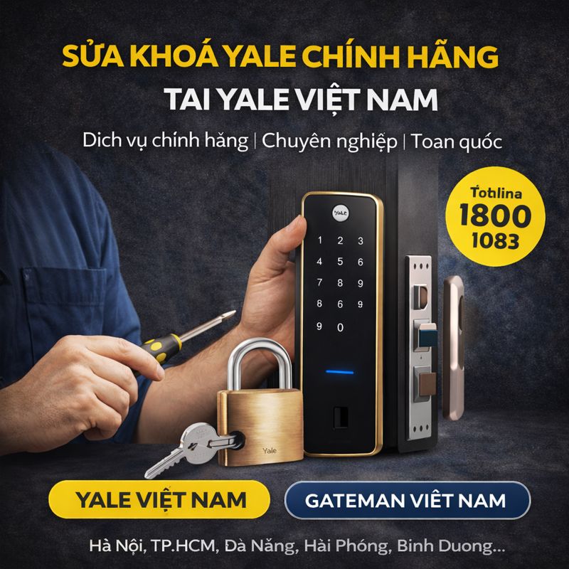 Các Lỗi Thường Gặp Của Khóa Điện Tử Yale SỬA KHOÁ YALE CHÍNH HÃNG TẠI YALE VIỆT NAM