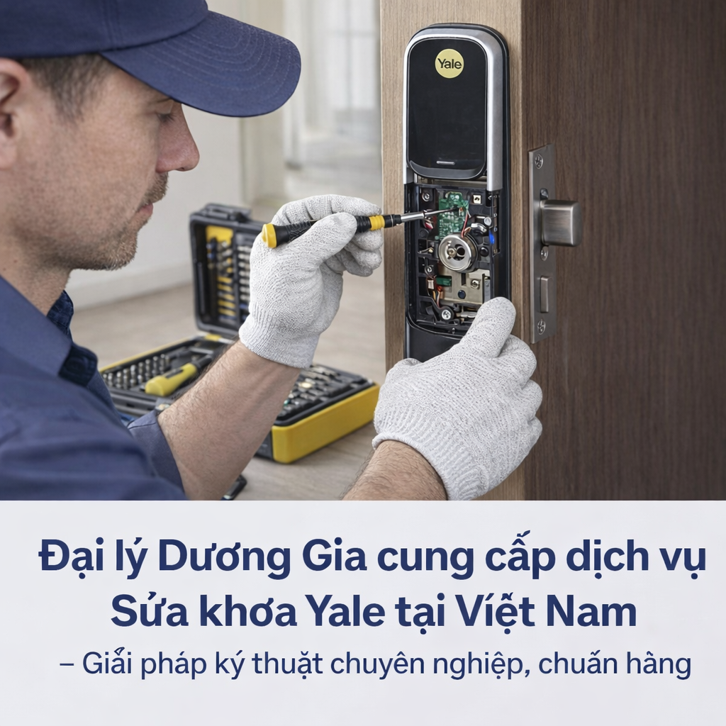 Các Lỗi Thường Gặp Của Khóa Điện Tử Yale Dai ly Duong Gia cung cap dich vu Sua khoa Yale tai Viet Nam