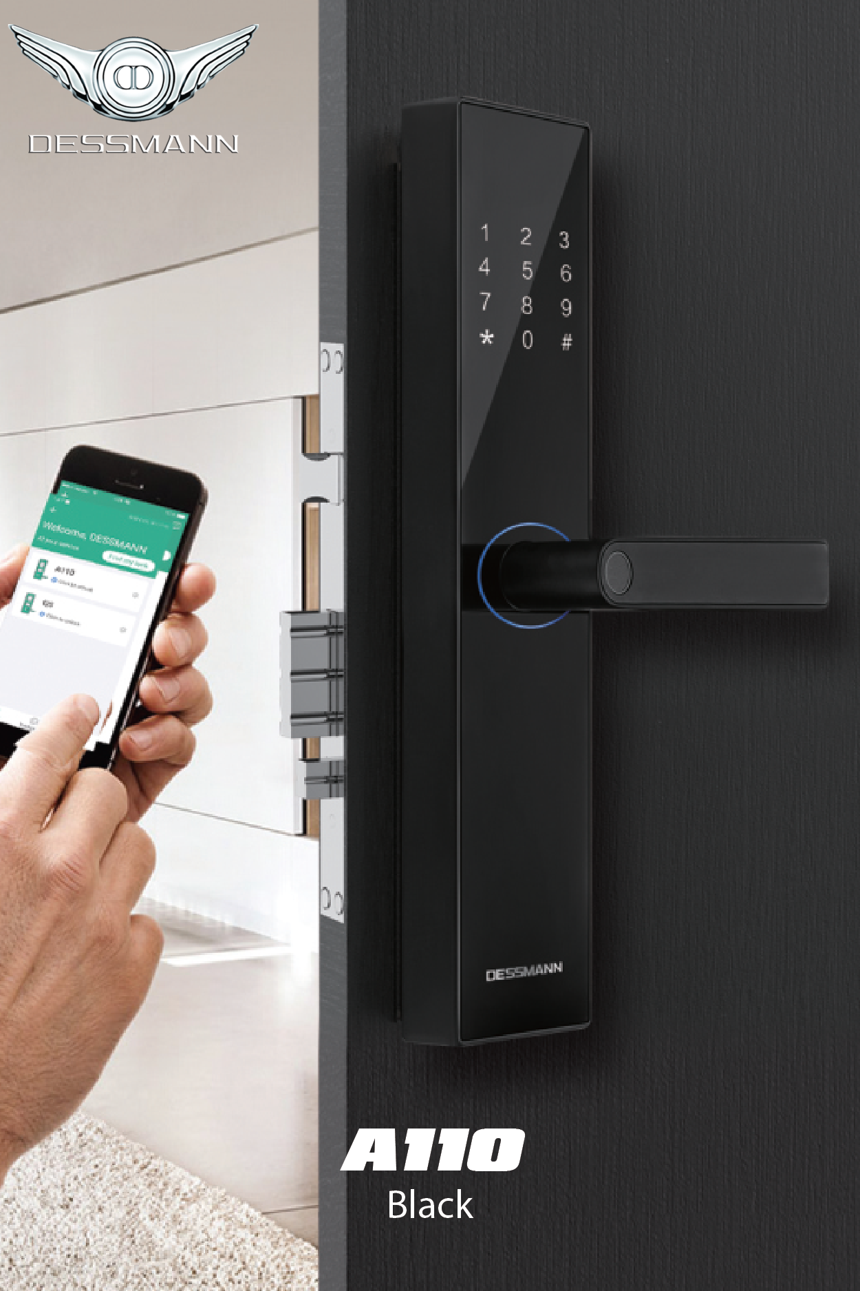 Khoa van tay WiFi Dessmann A110 01