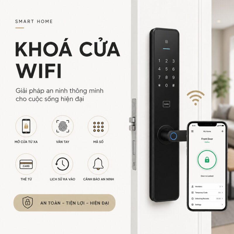 Khoá Cửa Wifi Khoa Cua WiFi