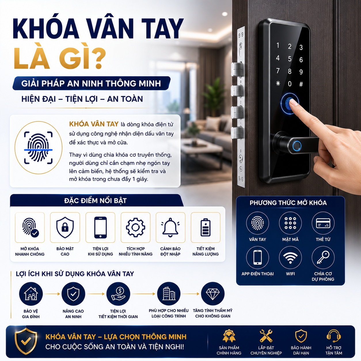 Khóa Vân Tay – Giải Pháp An Ninh Thông Minh Được Ưa Chuộng Khoa Van Tay La Gi