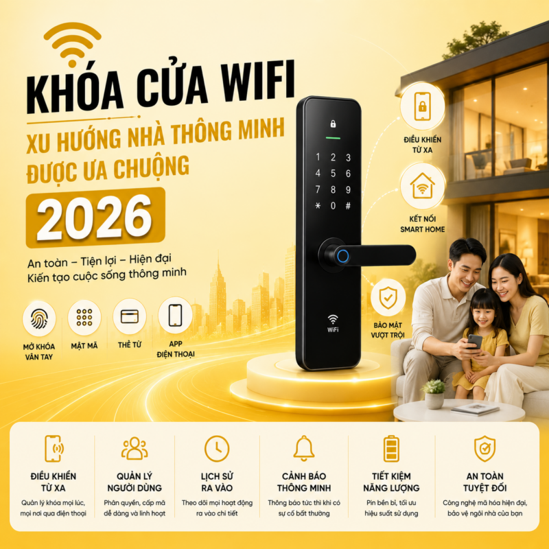 Khóa Vân Tay – Giải Pháp An Ninh Thông Minh Được Ưa Chuộng Xu Huong Nha Thong Minh Duoc Ua Chuong 2026