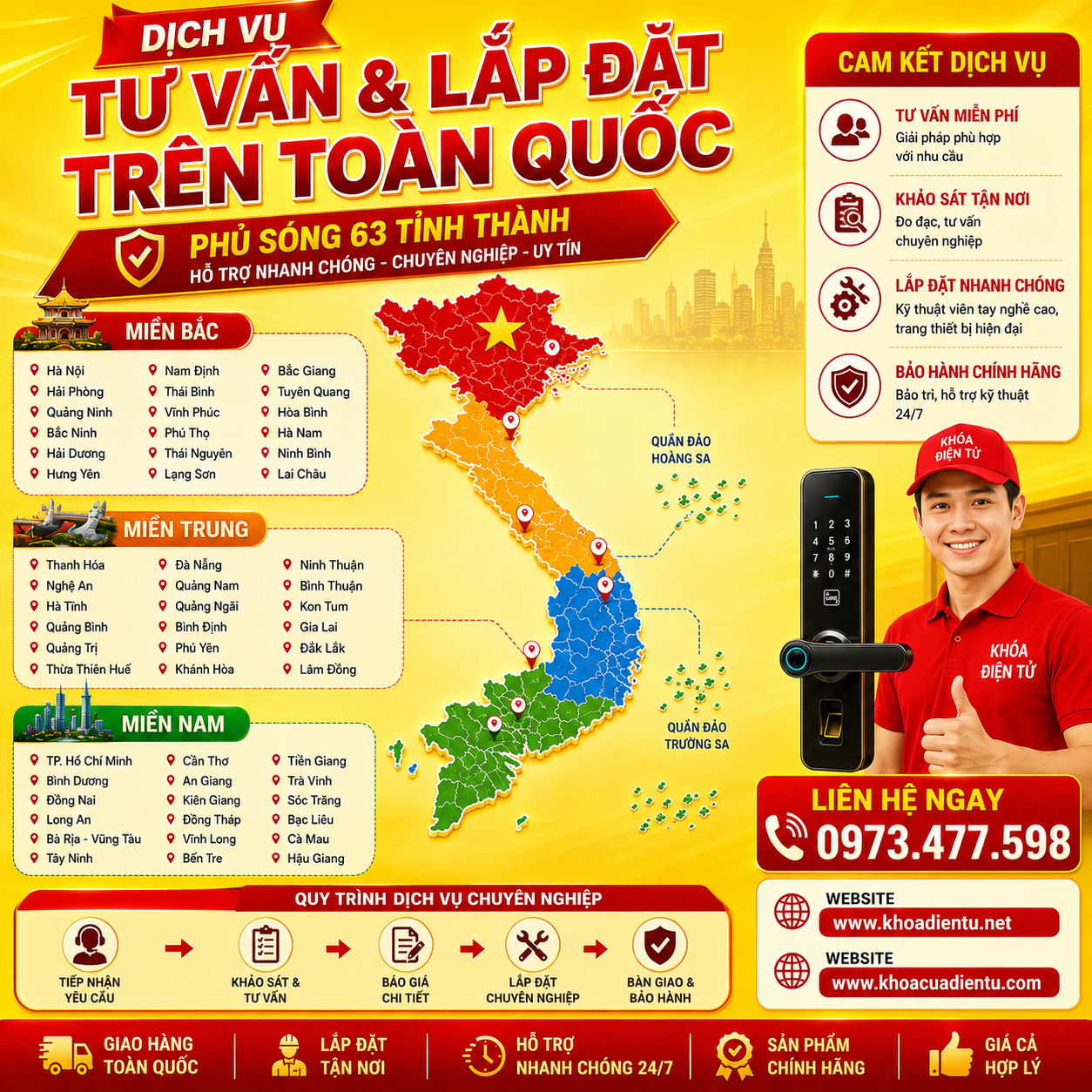 Khóa Điện Tử Việt Nam Chính Hãng dich vu tu van va lap dat tren toan quoc