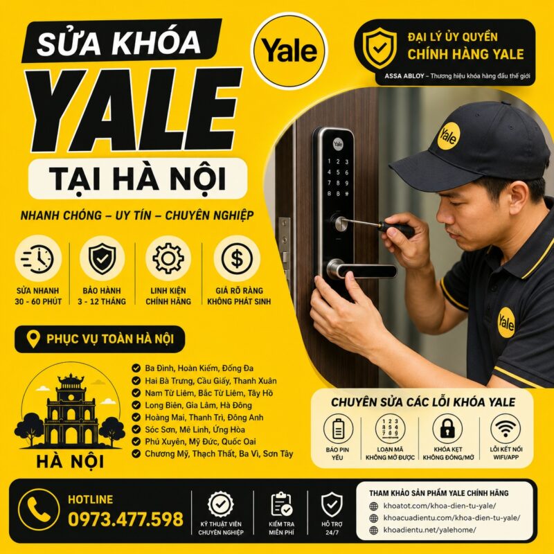 Sửa Khóa Yale Tại Thành Phố Hà Nội sua khoa yale tai ha noi