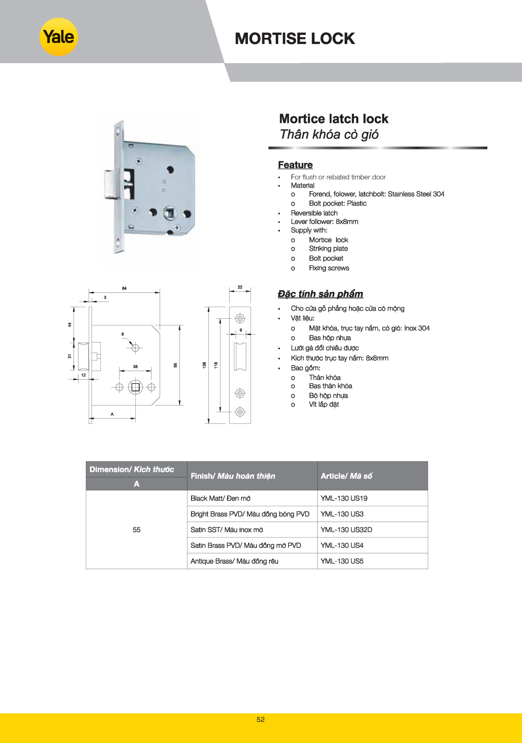 Thân khóa Yale catalogue yale 2025 Page 050 scaled