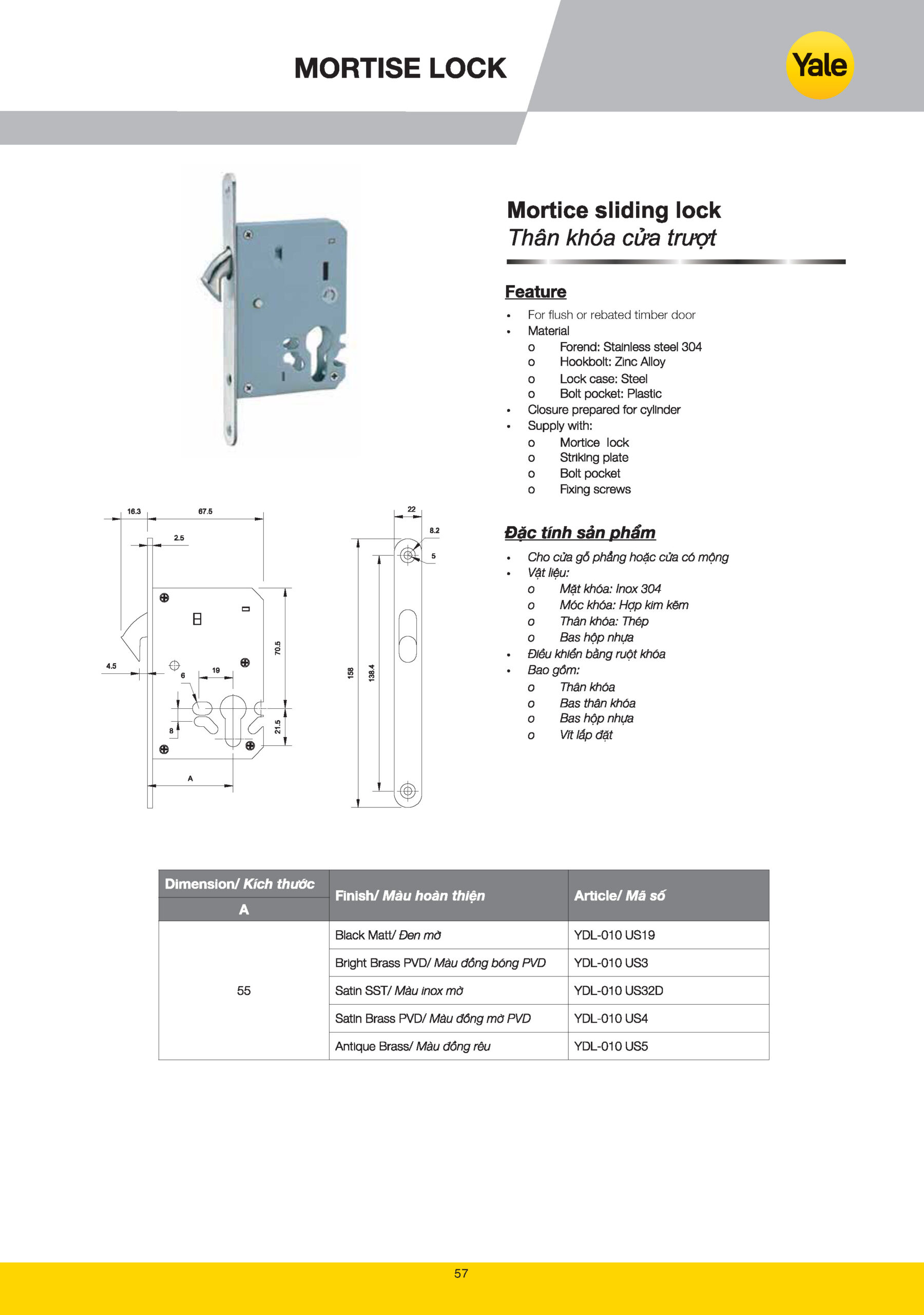 Thân khóa Yale catalogue yale 2025 Page 055 scaled