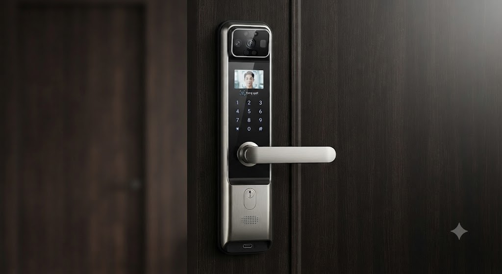 Khóa Nào Tốt Nhất Hiện Nay? Khoa nhan dien khuon mat 3D Face ID va Tich hop Camera chuong hinh