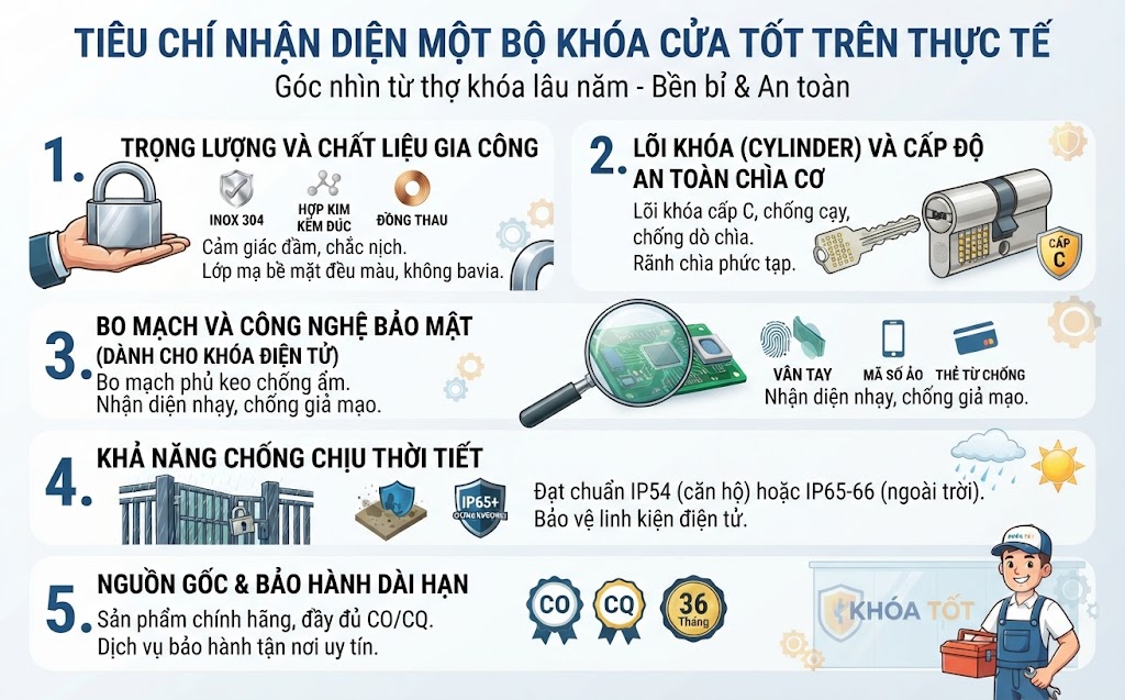 Tieu chi nhan dien mot bo khoa cua tot tren thuc te